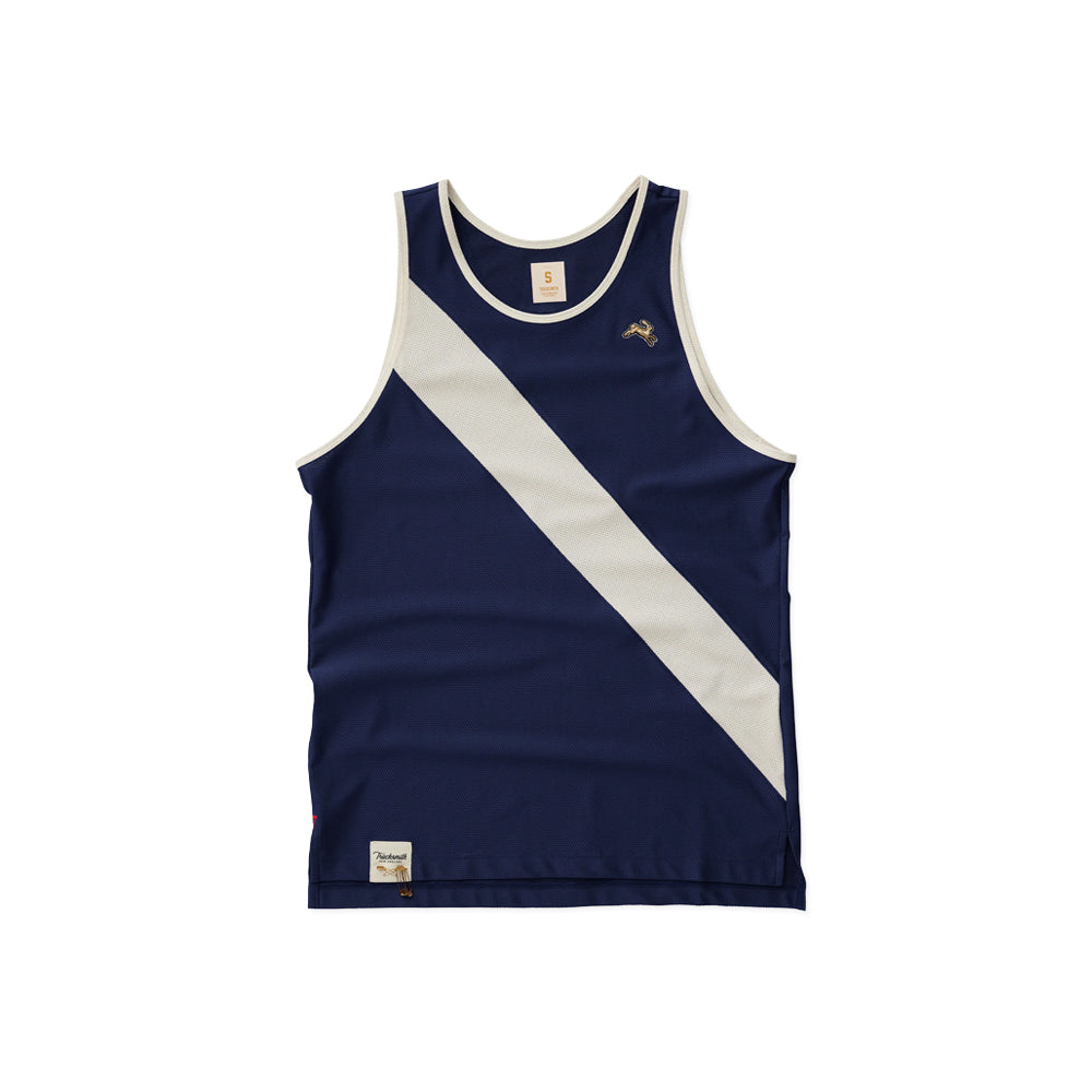 Tracksmith Van Cortlandt Singlet - Navy/Ivory