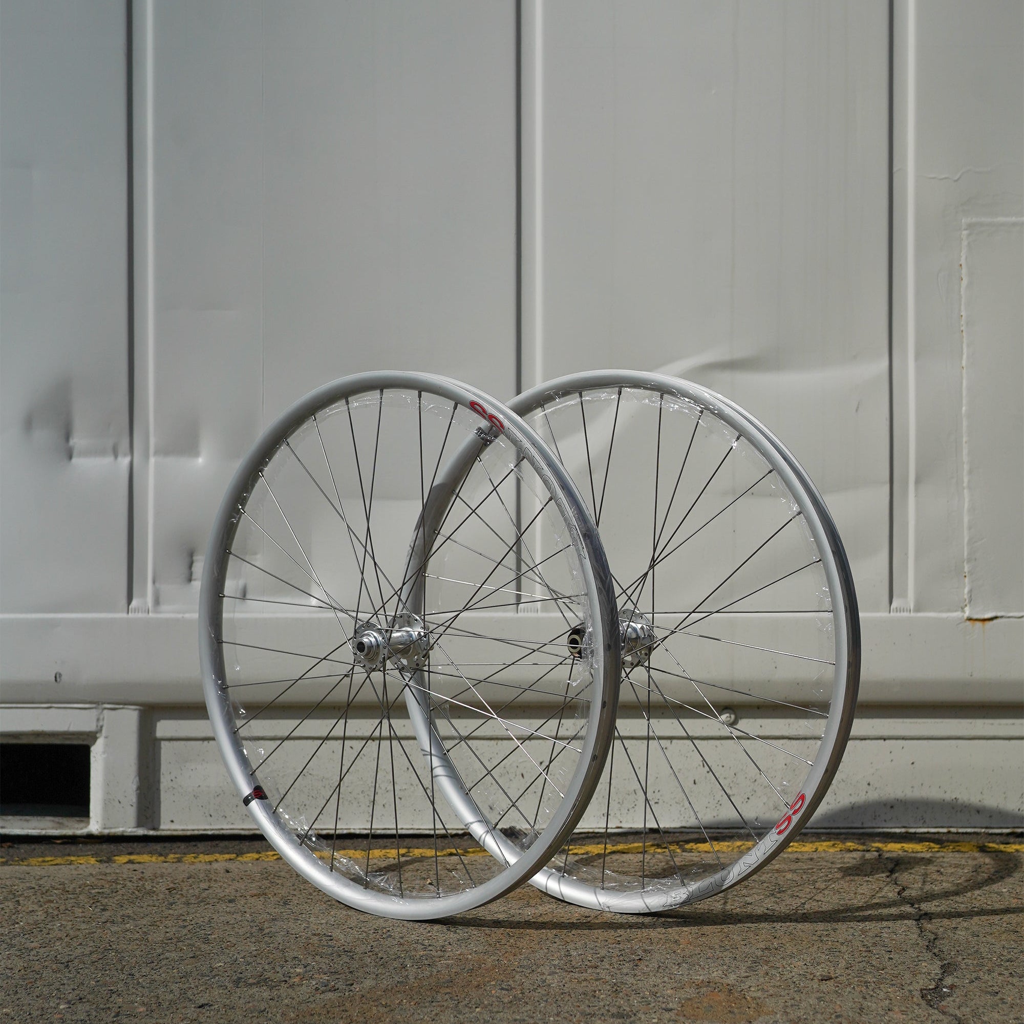 Velocity Blunt SS 650b Silver Wheelset