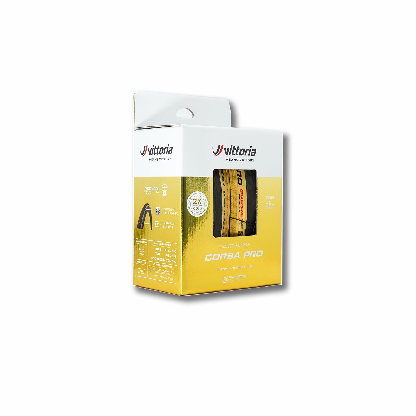 Vittoria Corsa PRO Limited Edition Tubeless Road Tyre - Gold