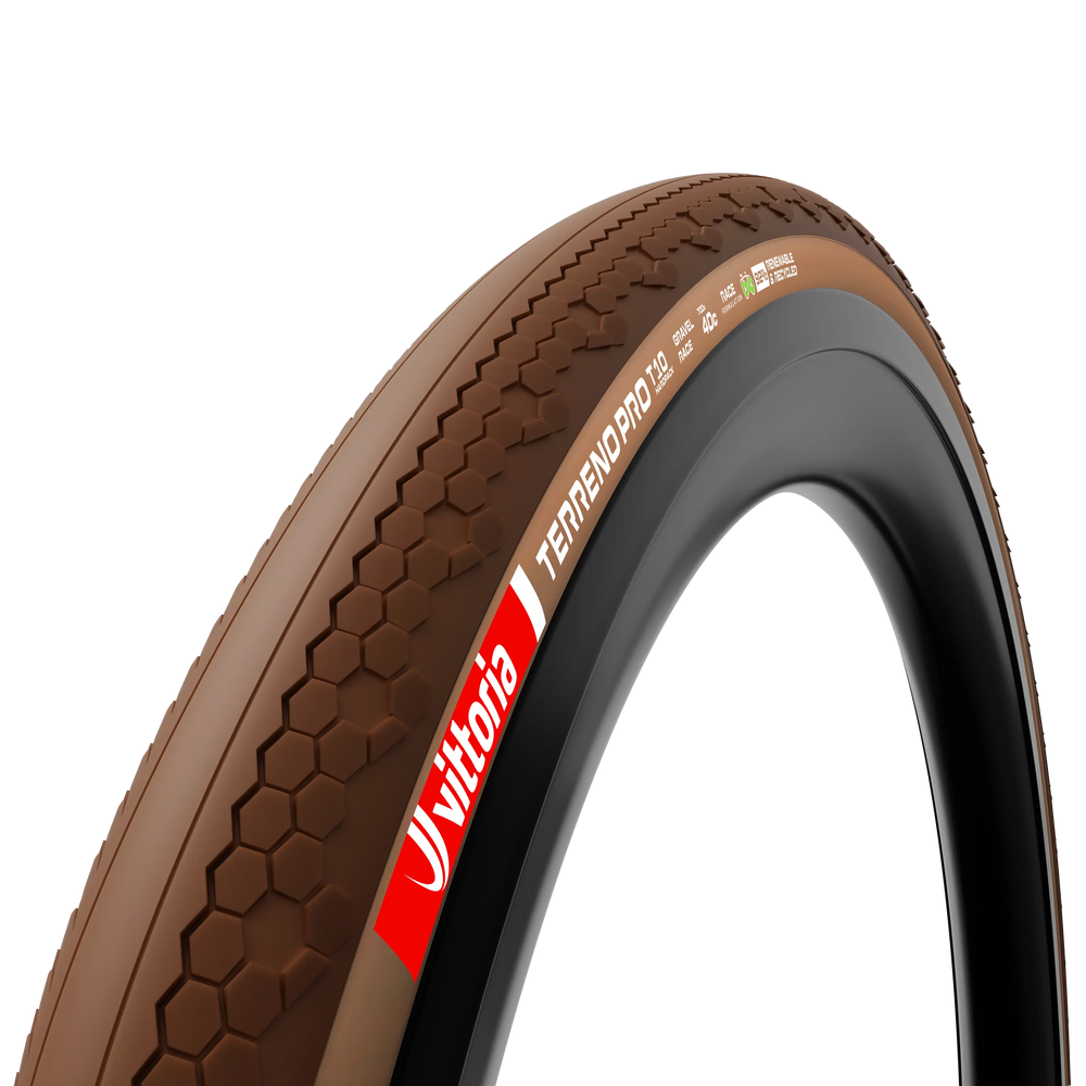 Vittoria Terreno Pro T10 Hard-Pack Gravel Race Tyre - Natural Brown