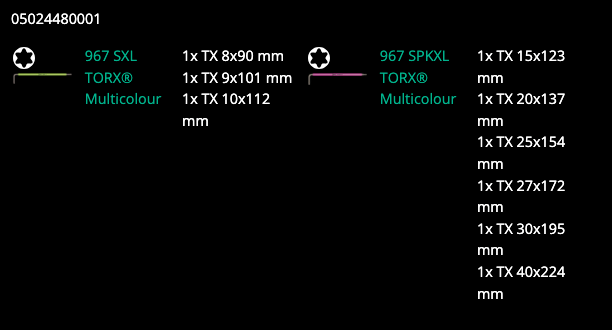 wera-967-9-torx-xl-multicolour-1-l-key-set-ball-end-contents