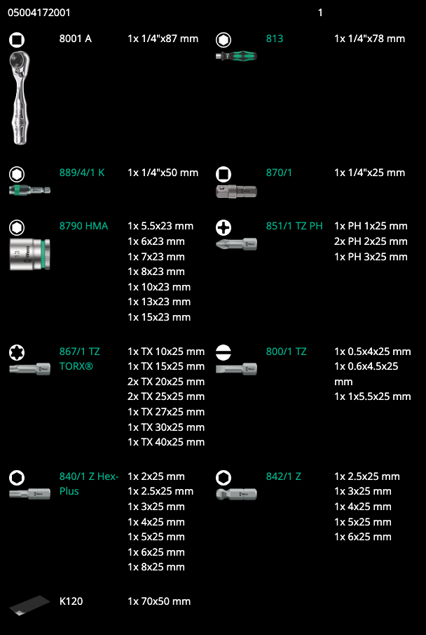 wera-bicycle-set-3-bits-assortment-with-ratchet-wera-bicycle-set-3-bits-assortment-with-ratchet-contents