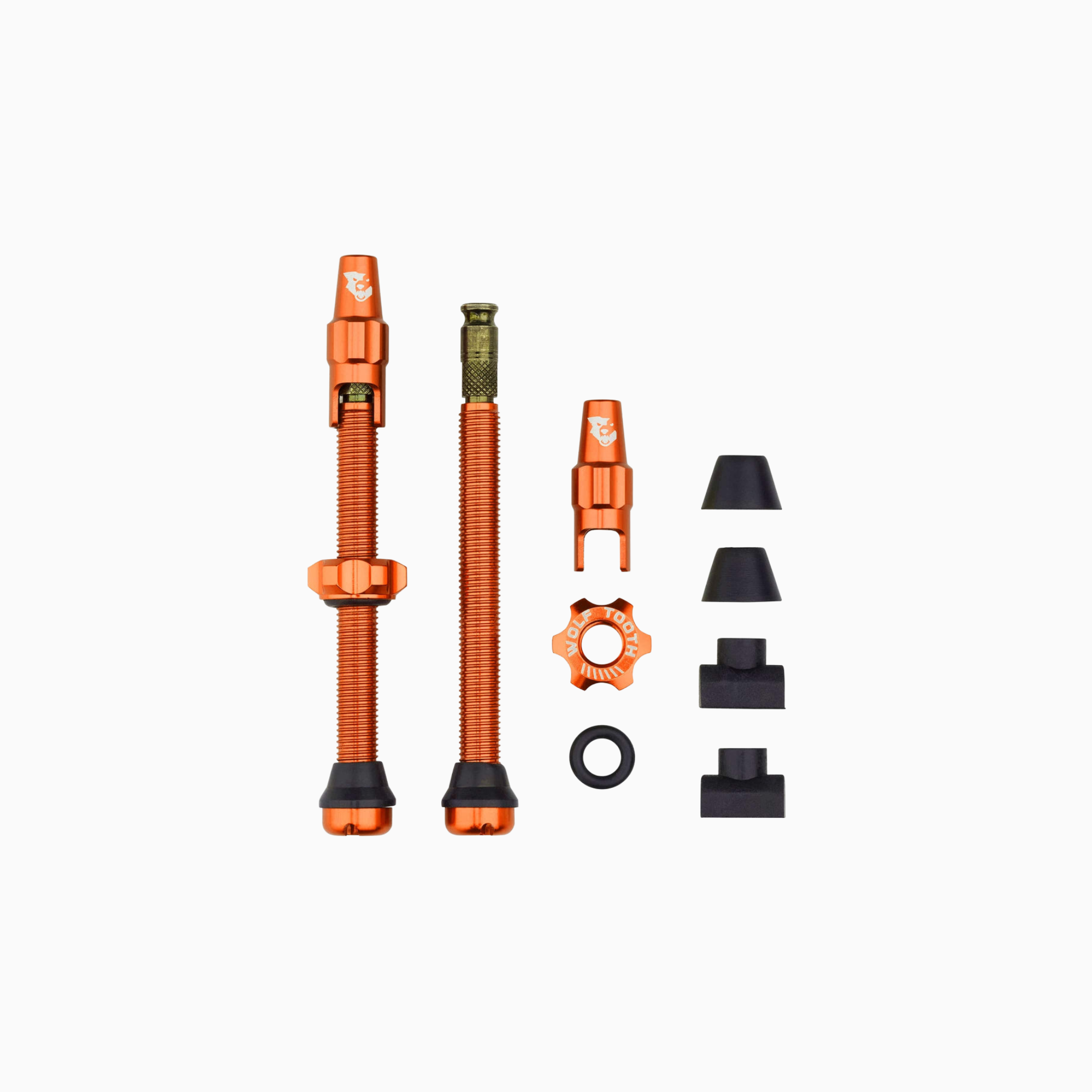 Wolf Tooth Tubeless Valve Stem Kit for Clik Valves - Orange
