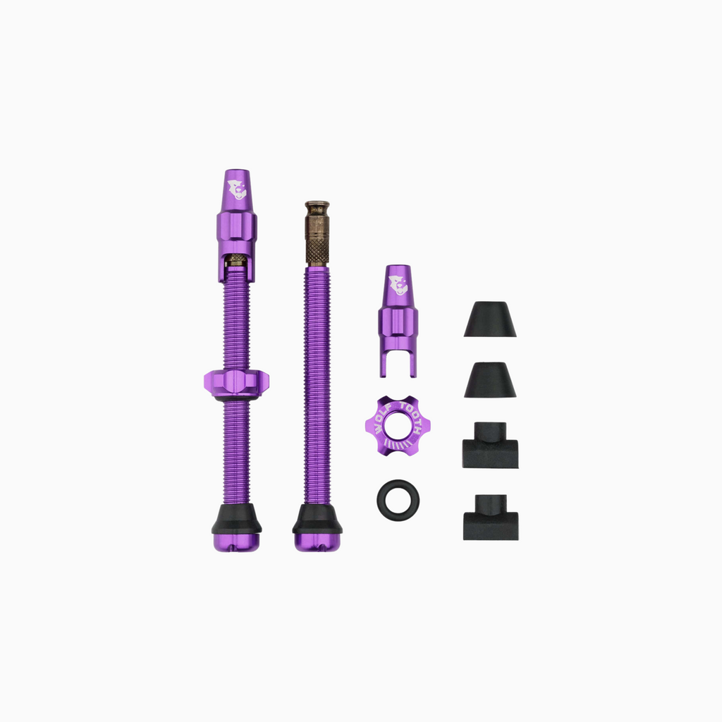 Wolf Tooth Tubeless Valve Stem Kit for Clik Valves - Ultraviolet Purple