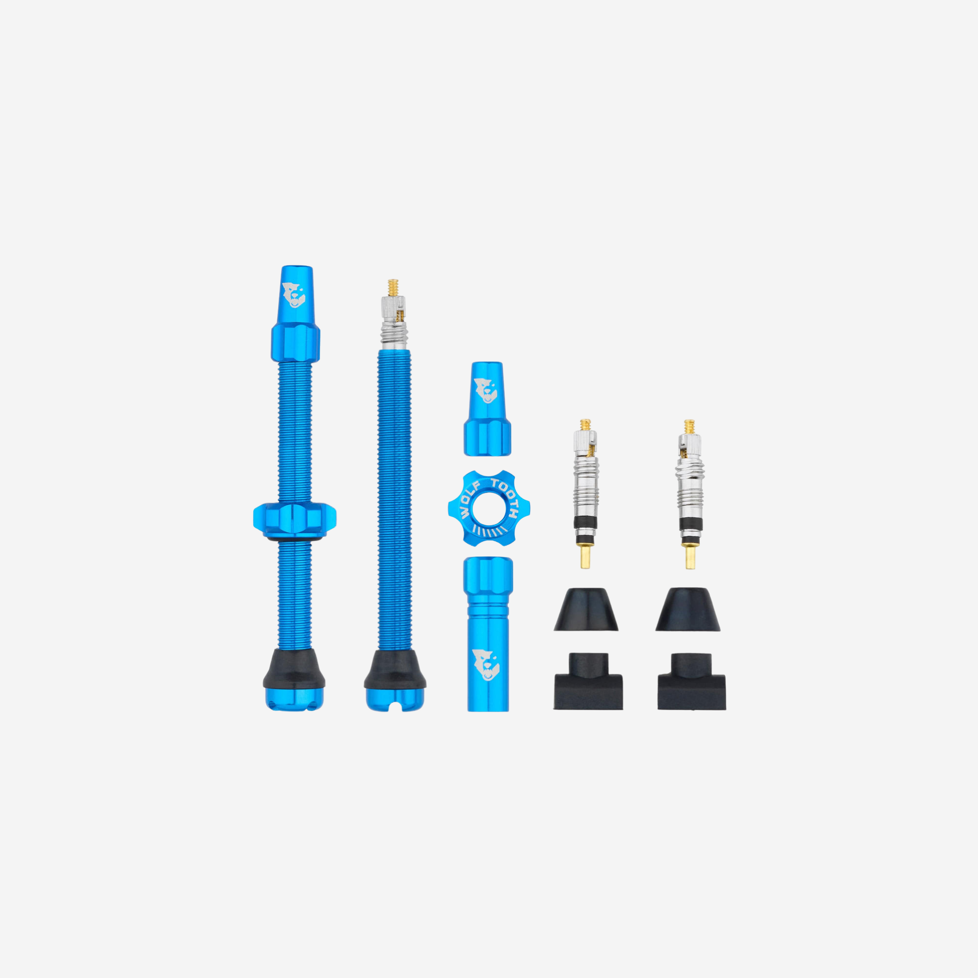 Wolf Tooth Tubeless Presta Valve Stem Kit - Blue