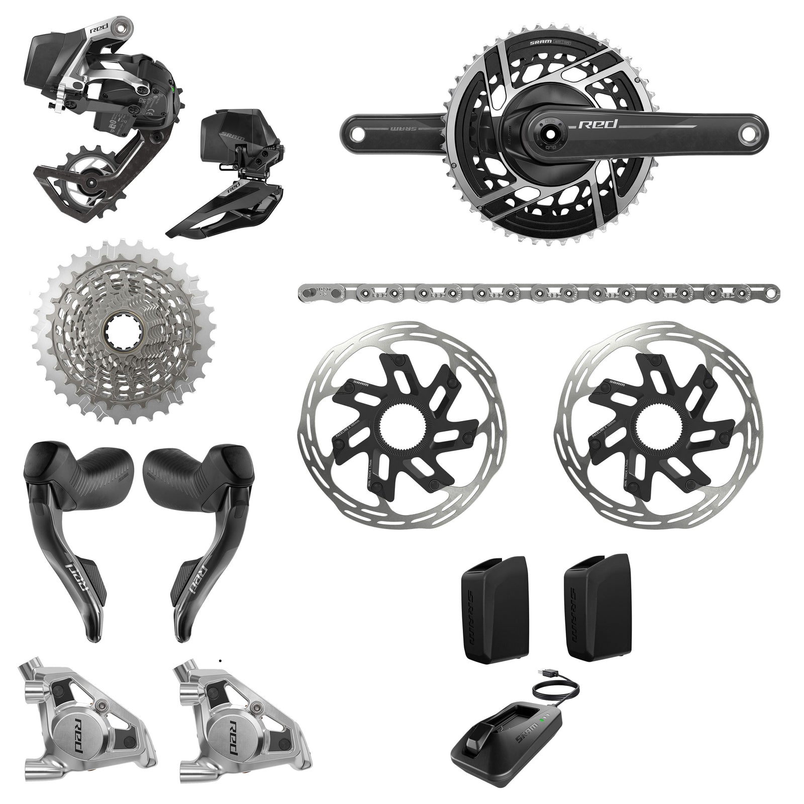 SRAM RED E1 2x Groupset (with Crankset & Cassette)
