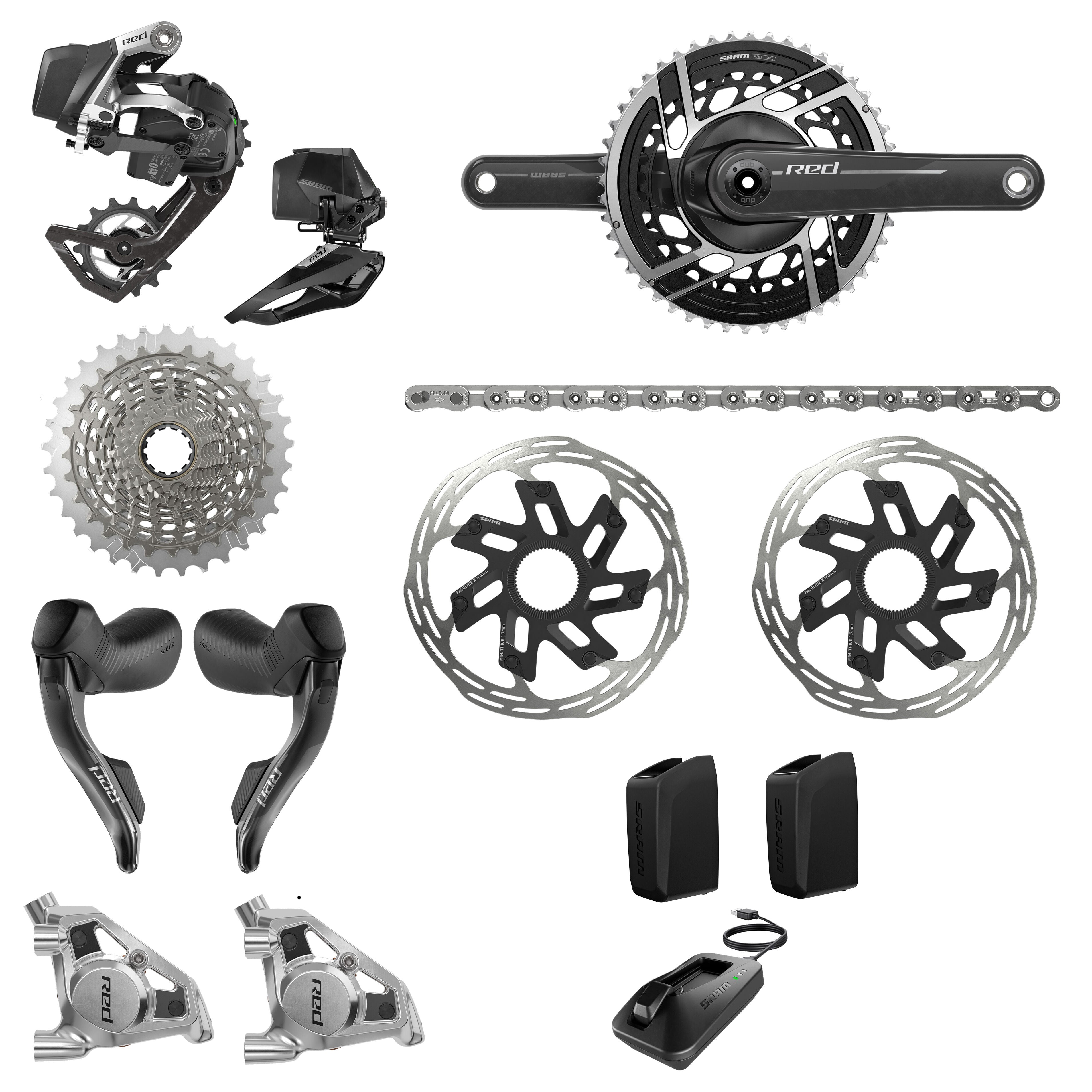 SRAM RED E1 2x Groupset (with Crankset & Cassette)