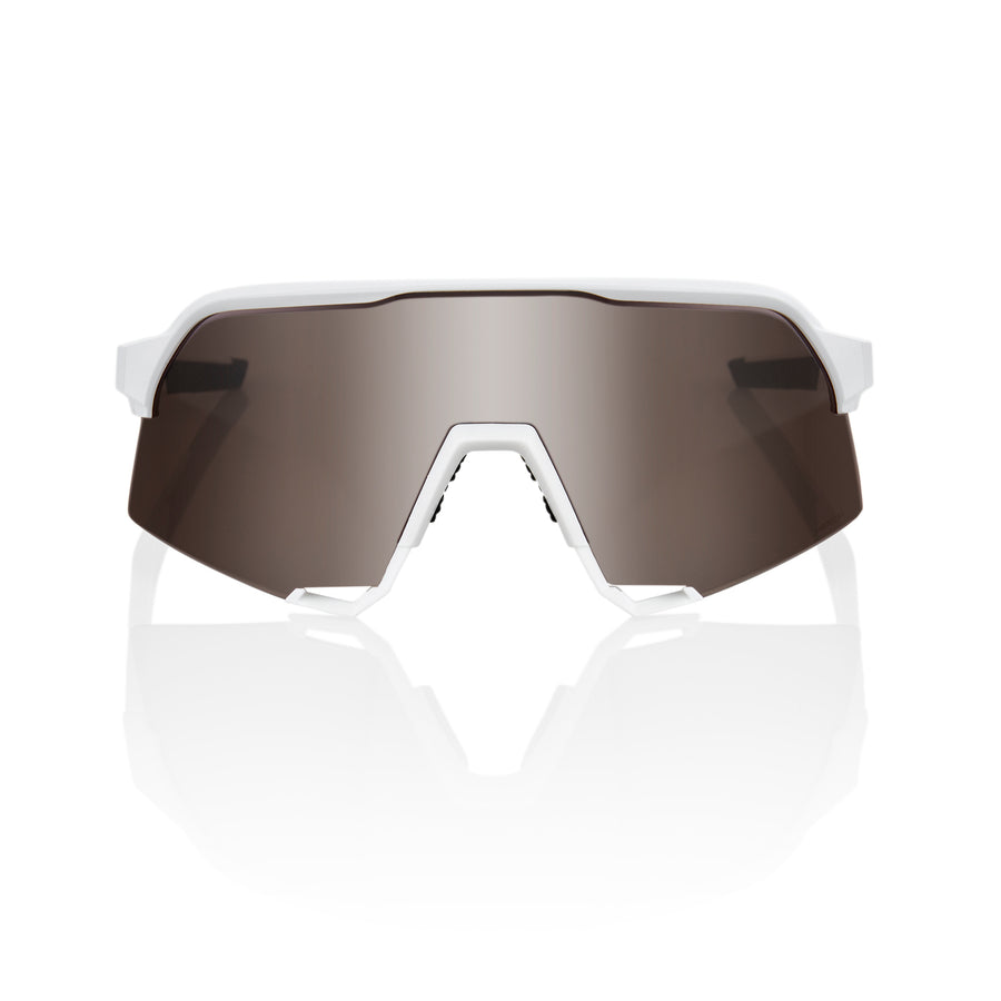 100-s3-sunglasses-matte-white-hiper-silver-mirror-lens-front