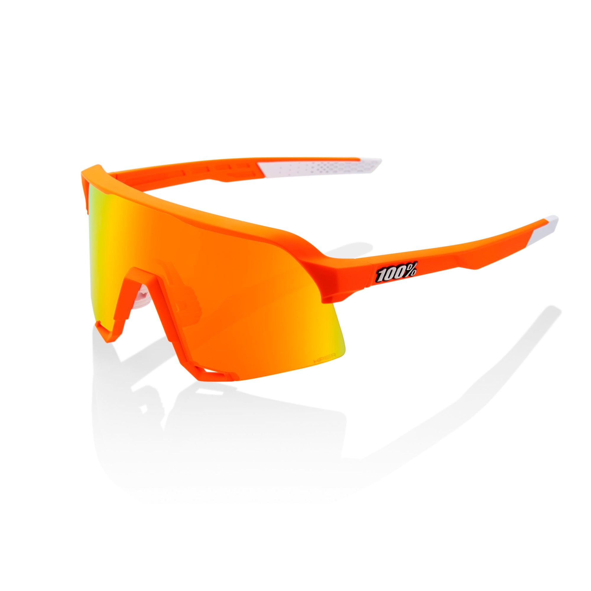 100% S3 Sunglasses - MVDP Limited Edition Neon Orange (HiPER Red) - CCACHE