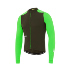 Attaquer All Day Winter Long Sleeved Jersey - Pine/Fluro Green