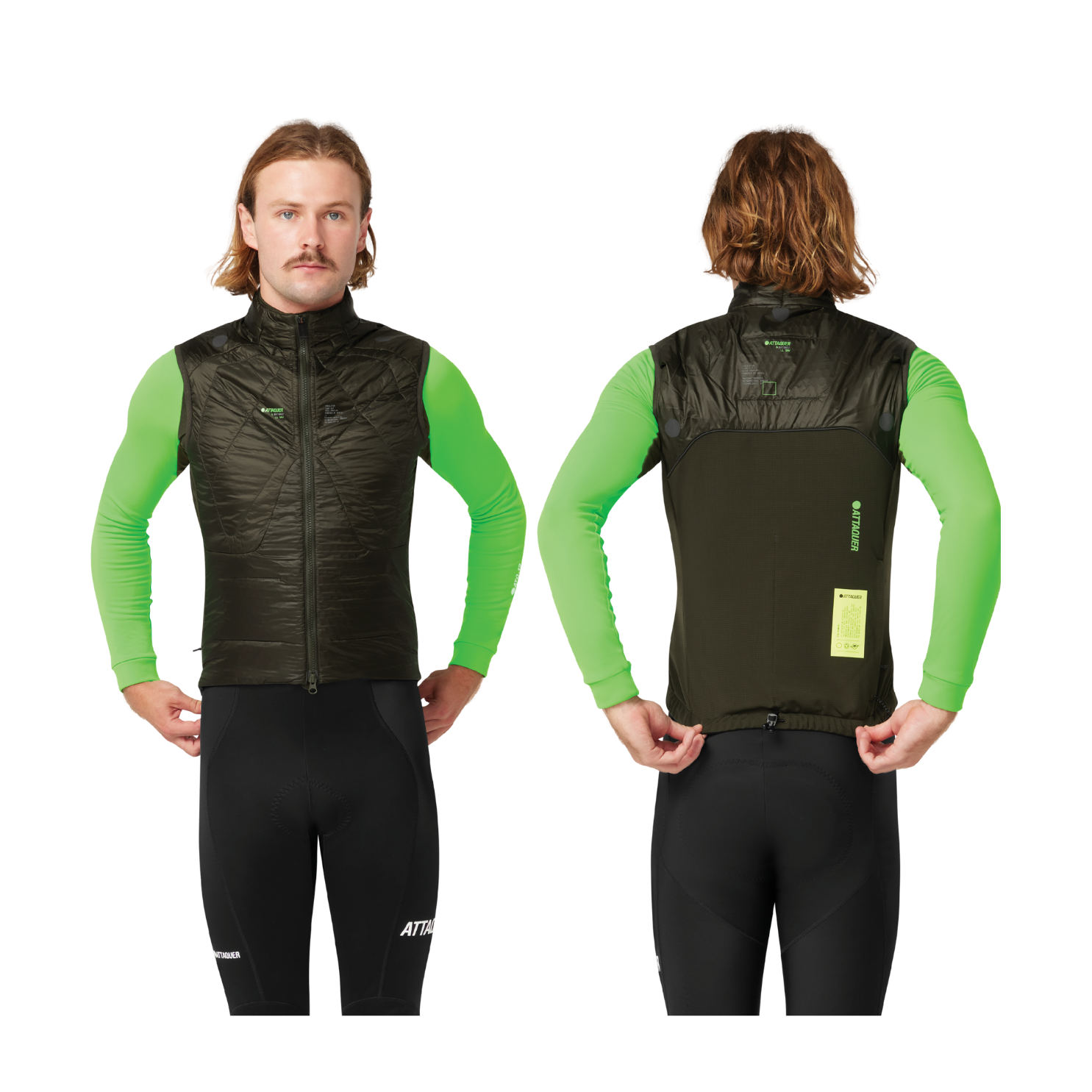 Attaquer All Day Anatomic Insulator Gilet - Pine