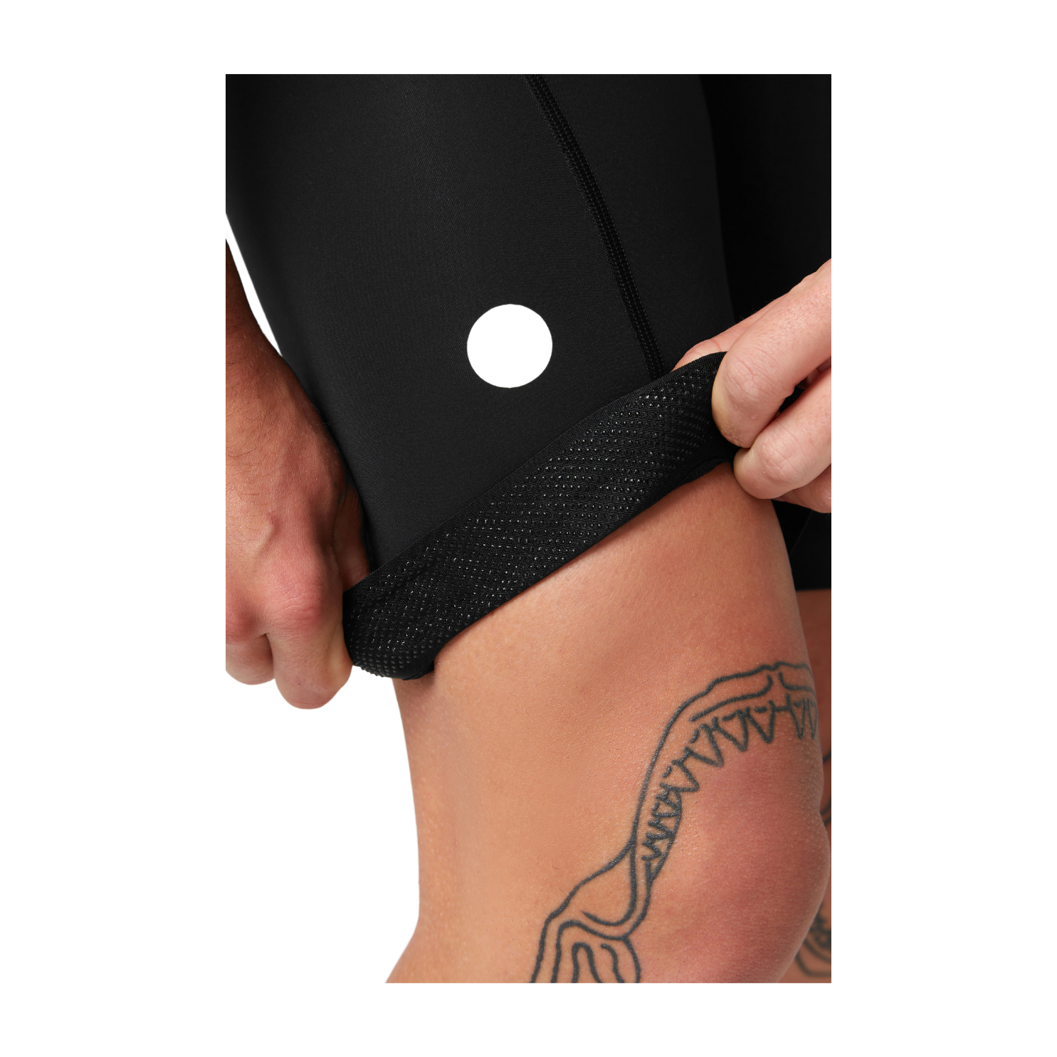 Attaquer All Day Bib Short - Black/White