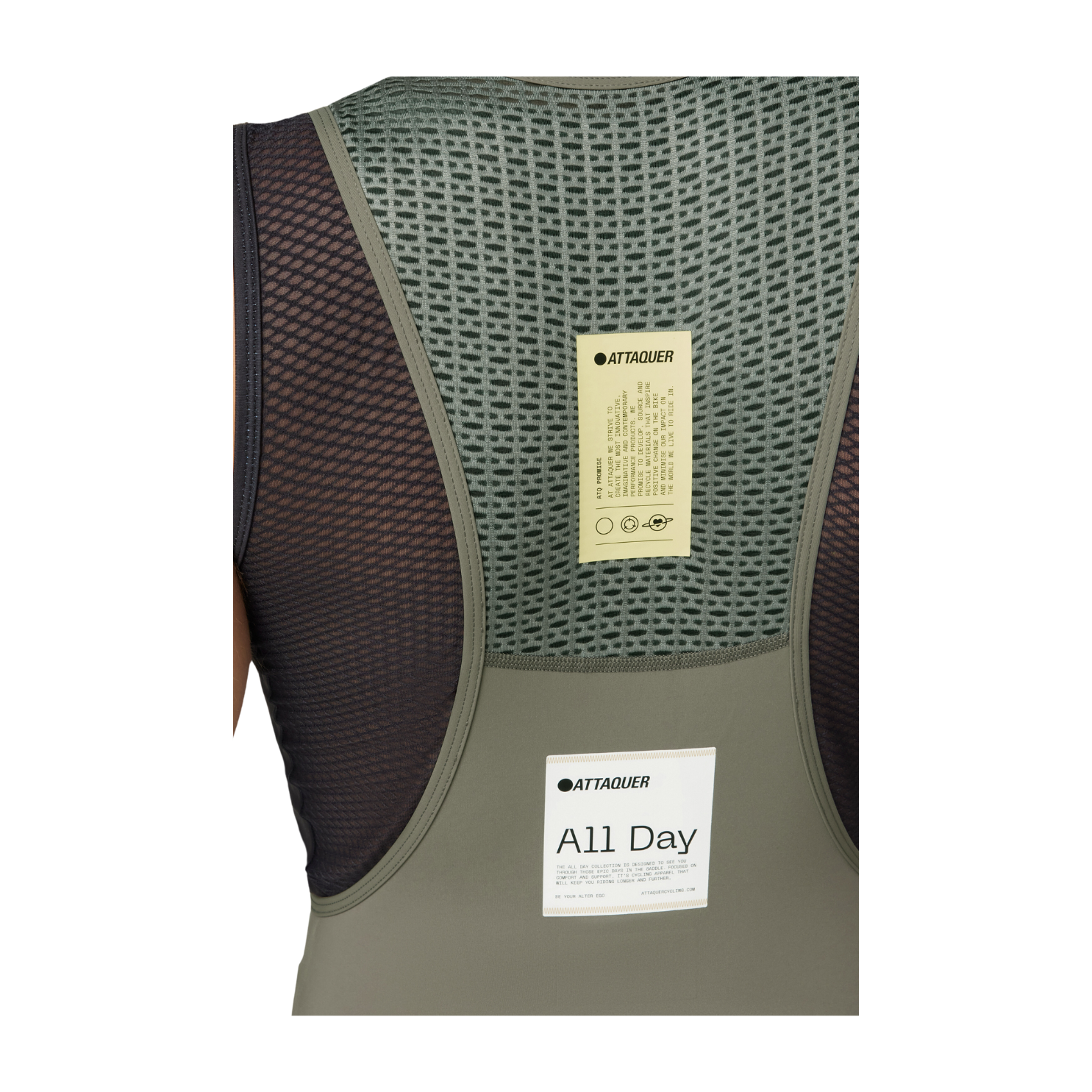 Attaquer All Day 背带短裤 - 烟灰色
