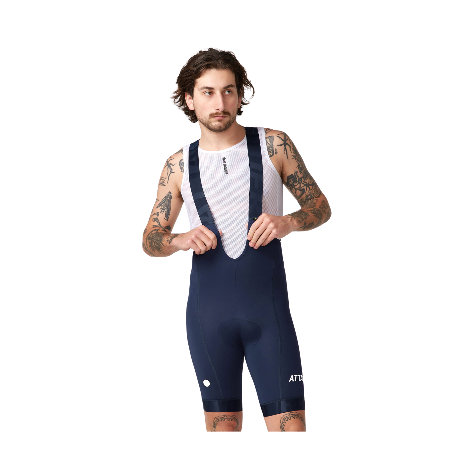 Attaquer All Day Bib Short - Navy