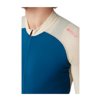 Attaquer All Day Summer Long Sleeve Jersey - Blue/Eggshell