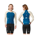 Attaquer All Day Summer Long Sleeve Jersey - Blue/Eggshell