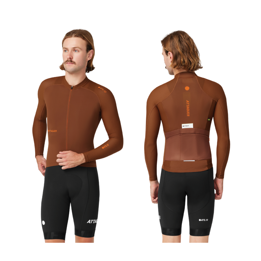 Attaquer All Day Summer Long Sleeve Jersey - Burnt Orange