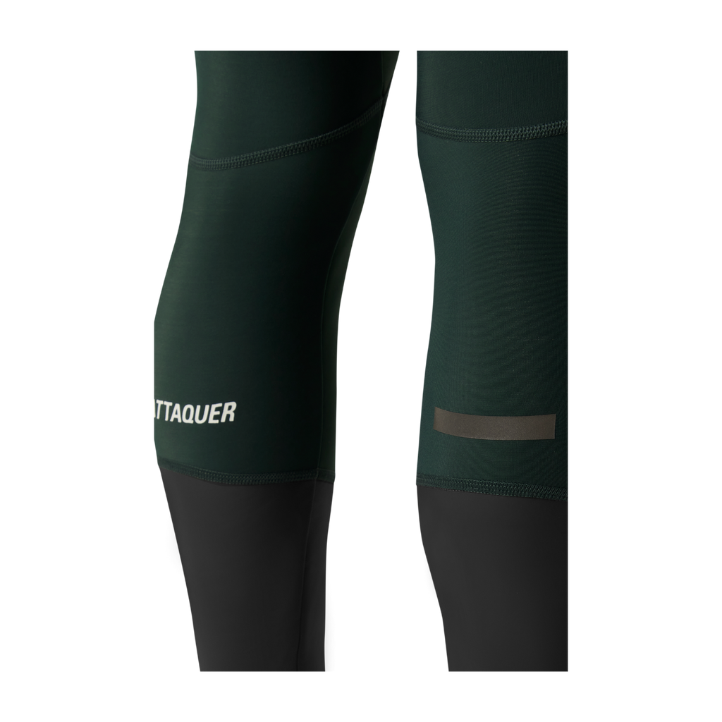 Attaquer All Day Winter Bib Long Forest - Green/White Logo