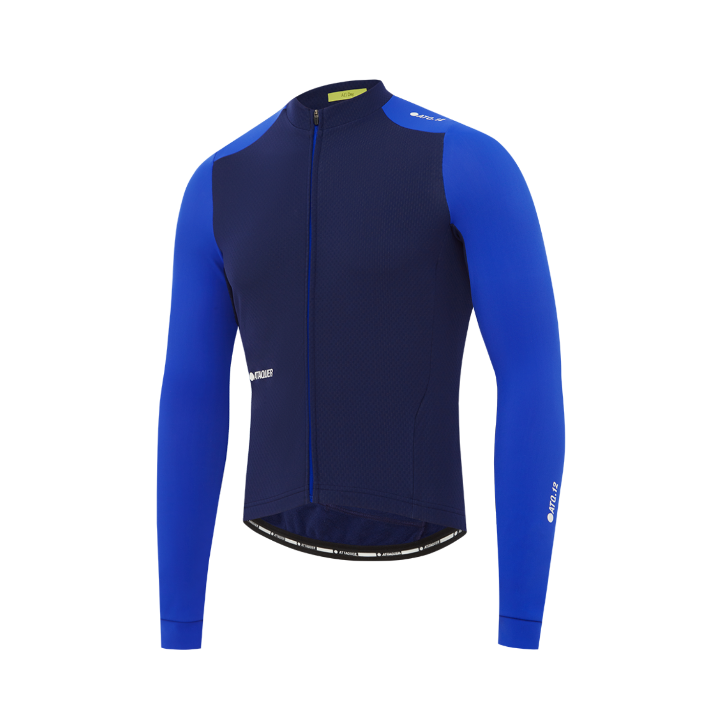 Attaquer All Day Winter Long Sleeved Jersey - Navy/Fluro