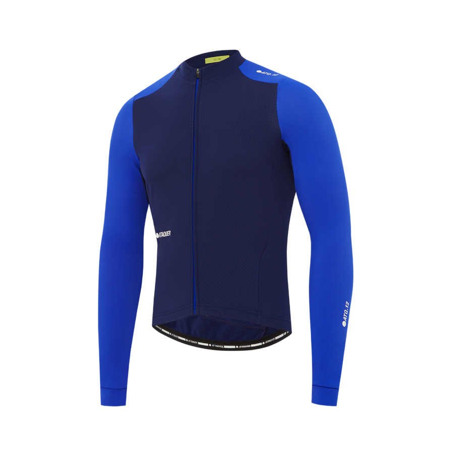 Attaquer All Day Winter Long Sleeved Jersey - Navy/Fluro
