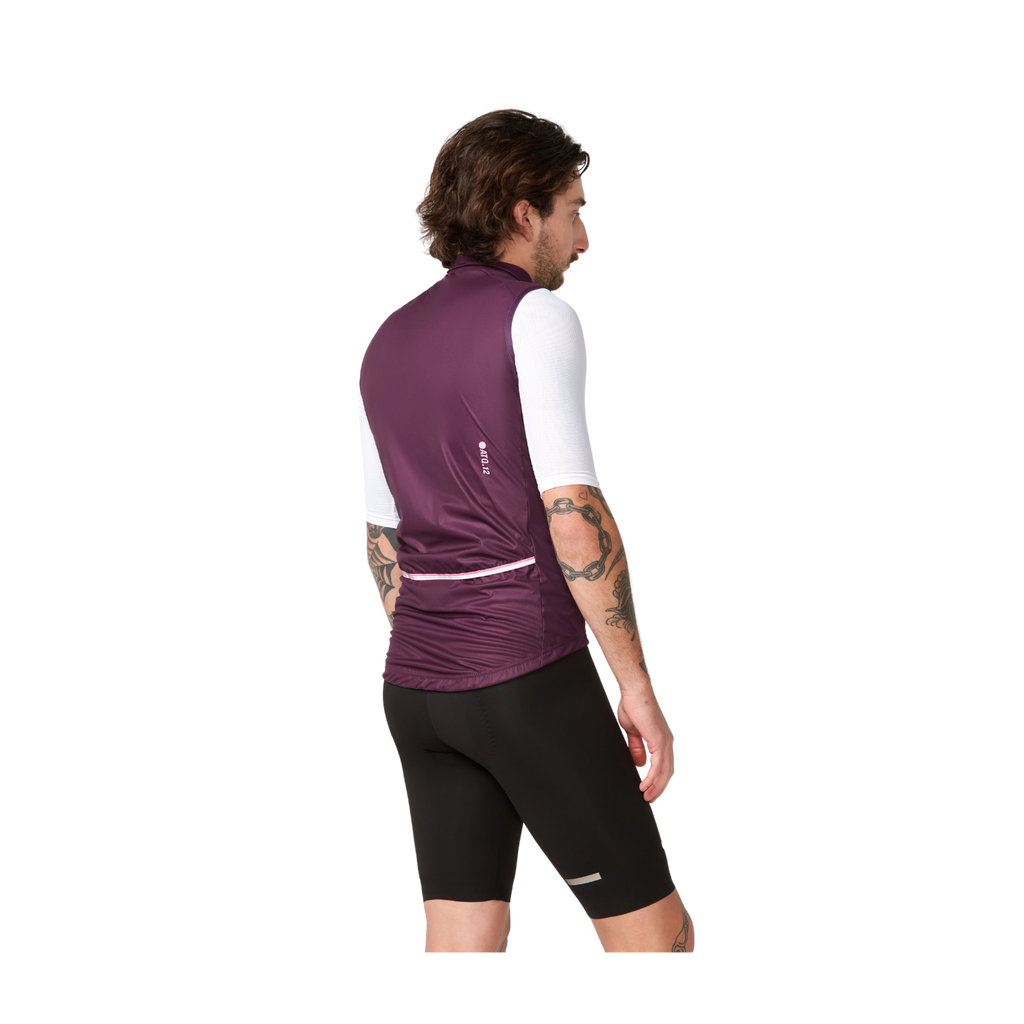 Attaquer Race Rain Softshell Gilet - Burgundy