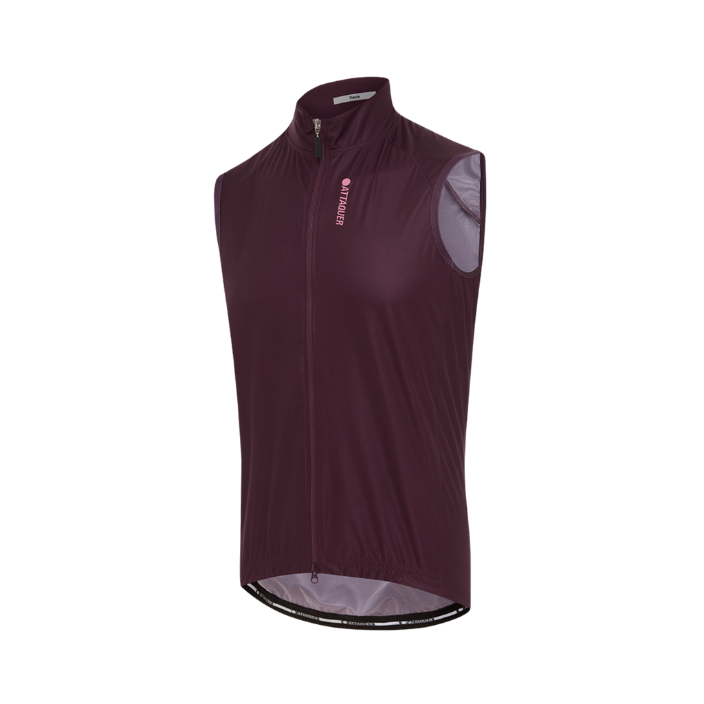 Attaquer Race Rain Softshell Gilet - Burgundy
