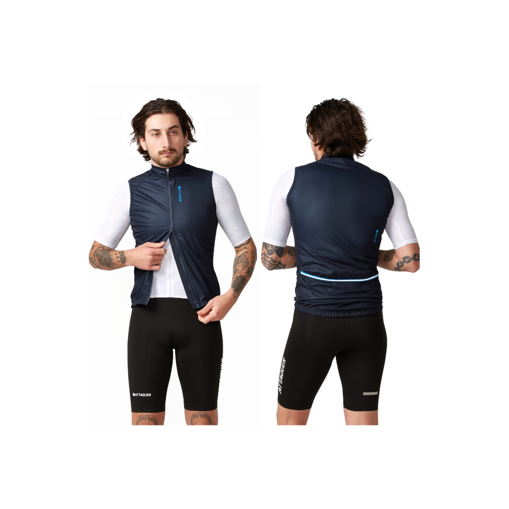 Attaquer Race Rain Softshell Gilet - Navy