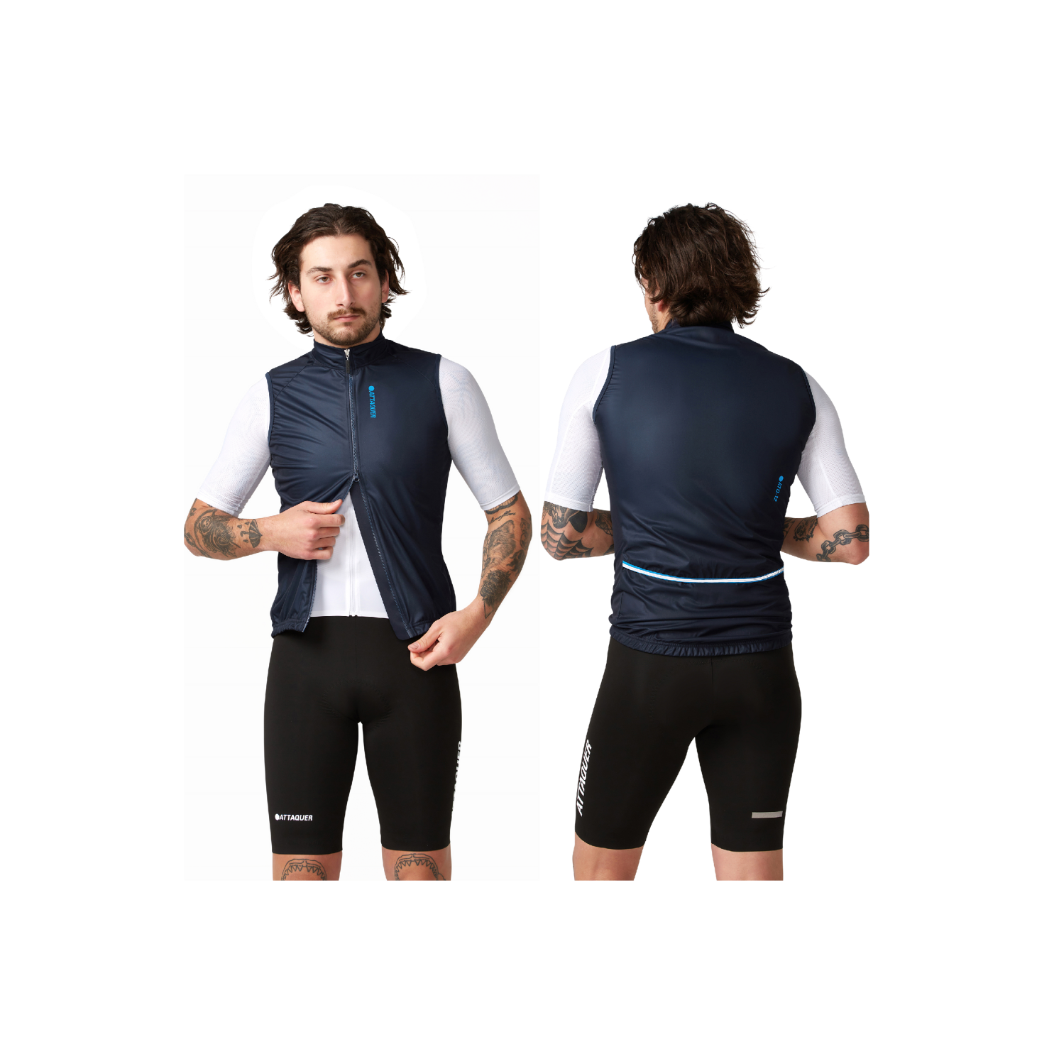 Attaquer Race Rain Softshell Gilet - Navy