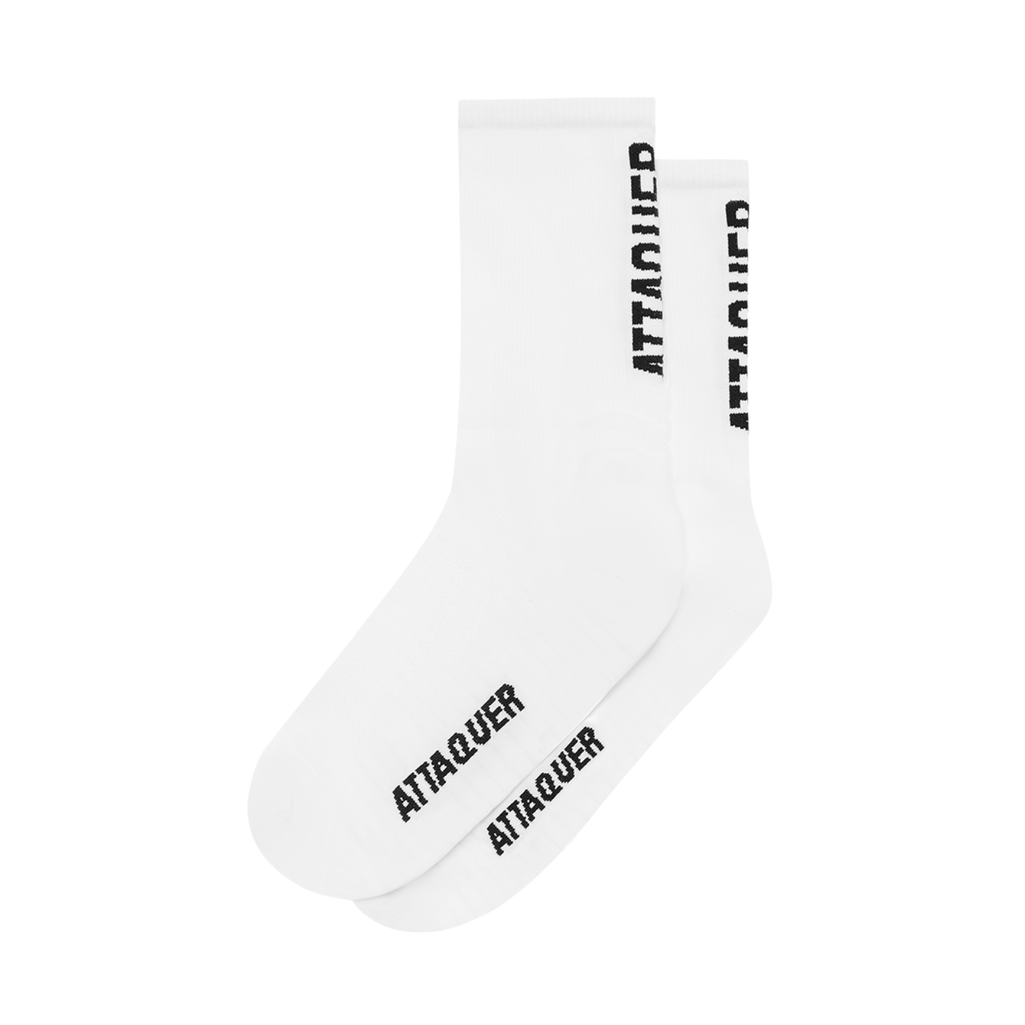 Attaquer Vertical Logo Socks - White