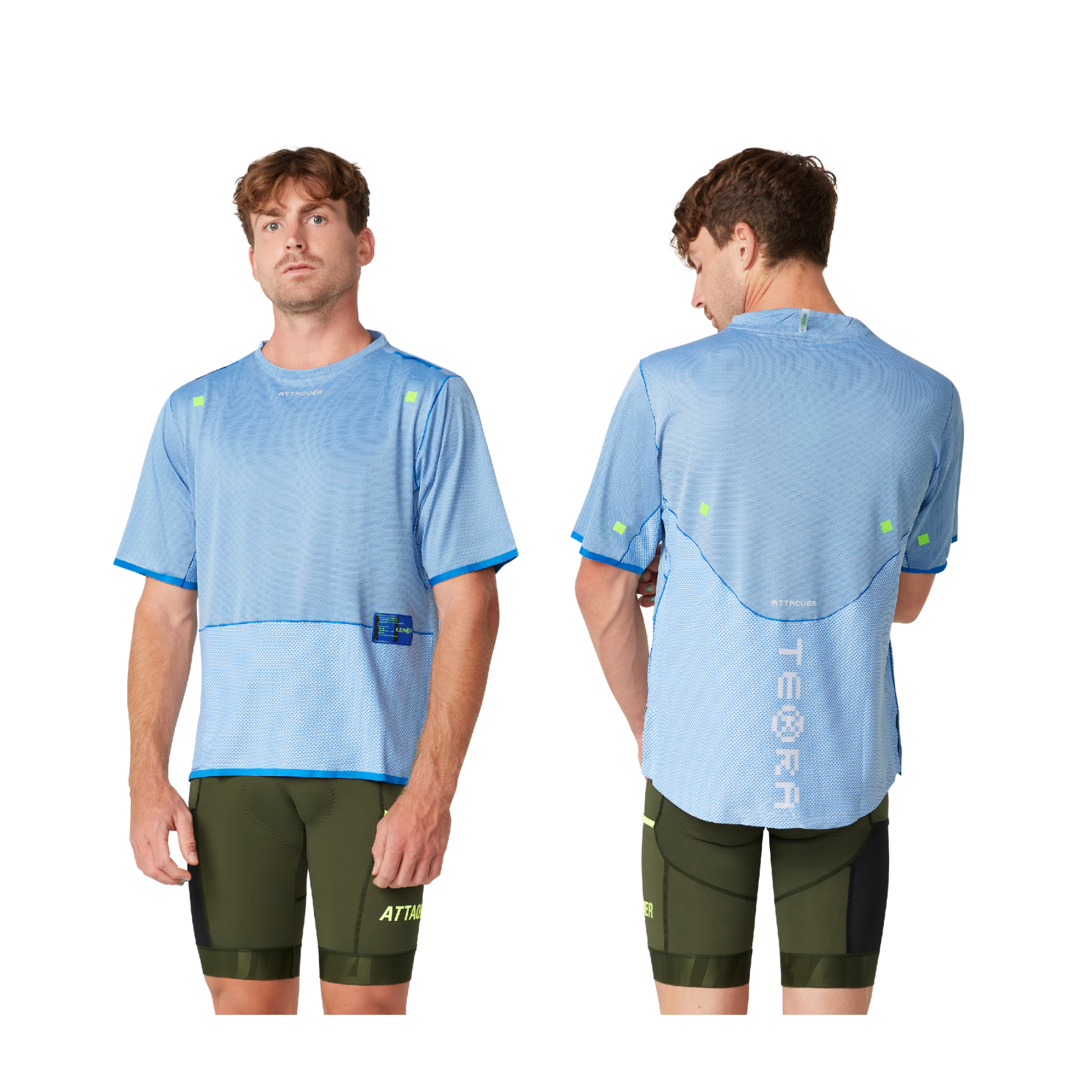 Attaquer Terra Short Sleeved Tech Tee - Blue
