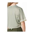 Attaquer Terra Womens Crop Tech Tee - Sand
