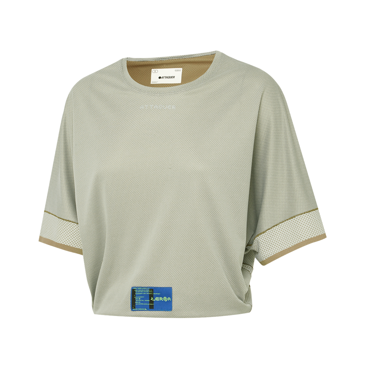 Attaquer Terra Womens Crop Tech Tee - Sand