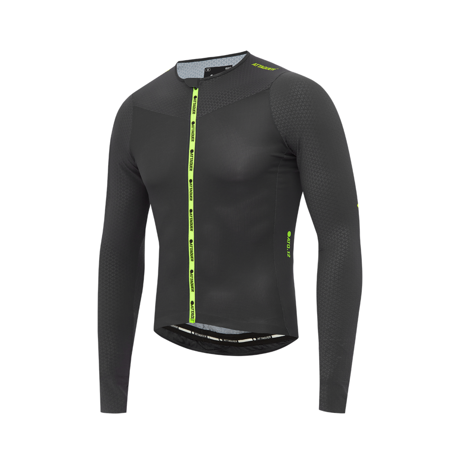 Attaquer ULTRA+ Aero Long Sleeved Jersey - Anthracite/Acid Lime