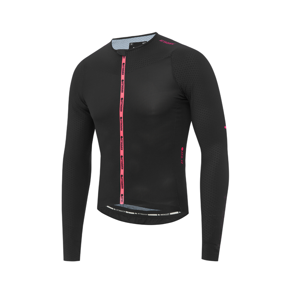 Attaquer ULTRA+ Aero Long Sleeved Jersey - Black/Neon Pink