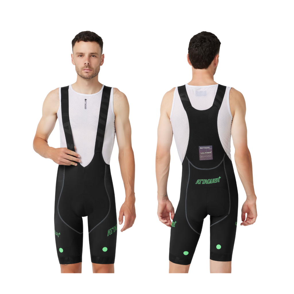 Attaquer ULTRA+ 登山者背带短裤 - 黑色