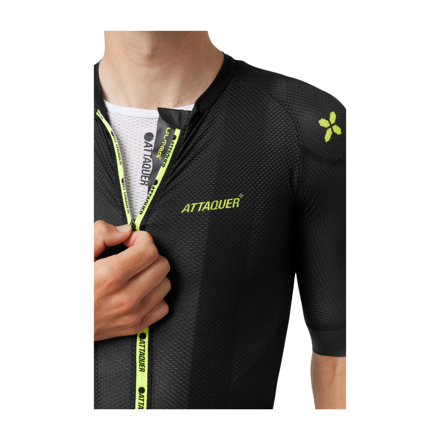 Attaquer ULTRA+ Climbers Jersey - Black/Acid Lime