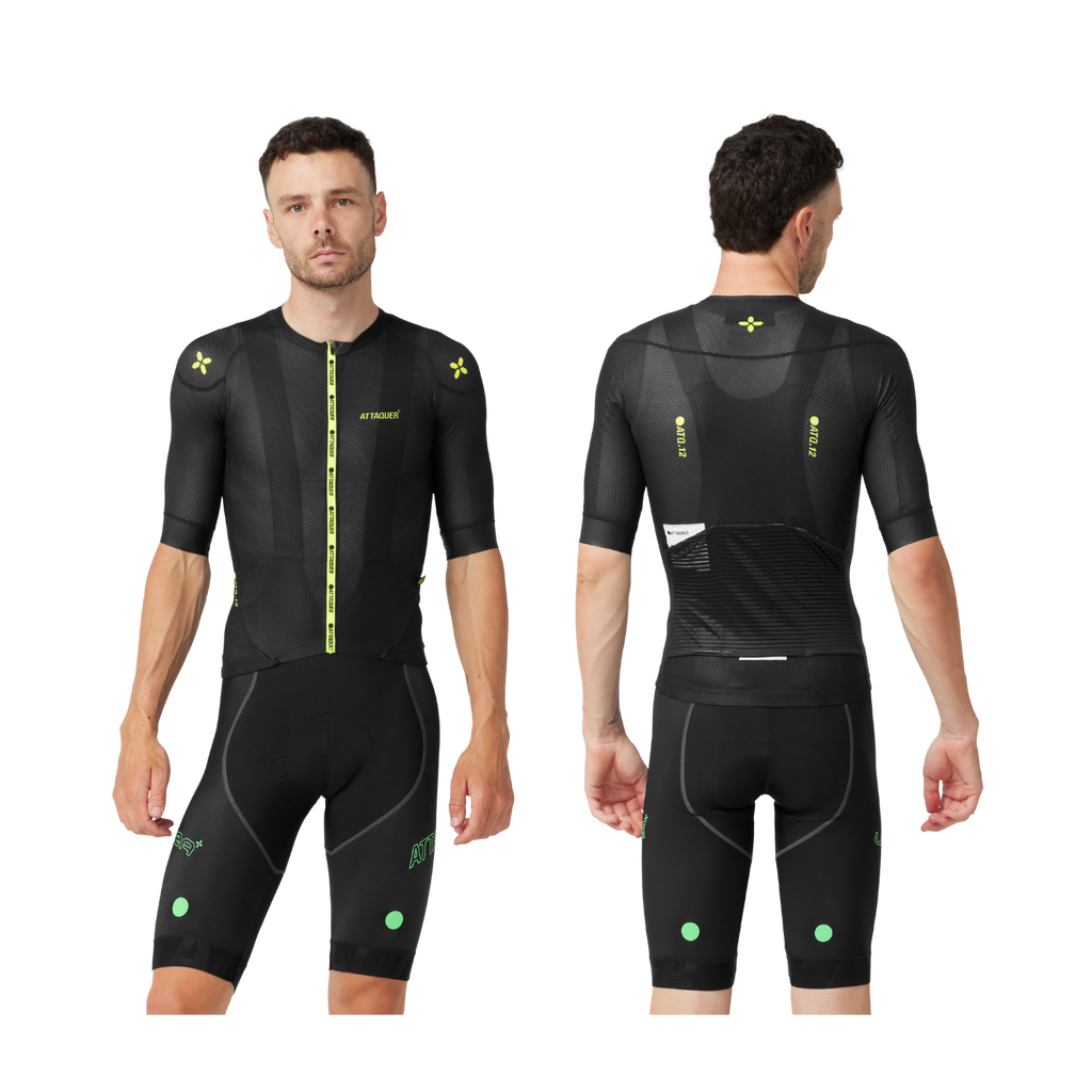 Attaquer ULTRA+ Climbers Jersey - Black/Acid Lime