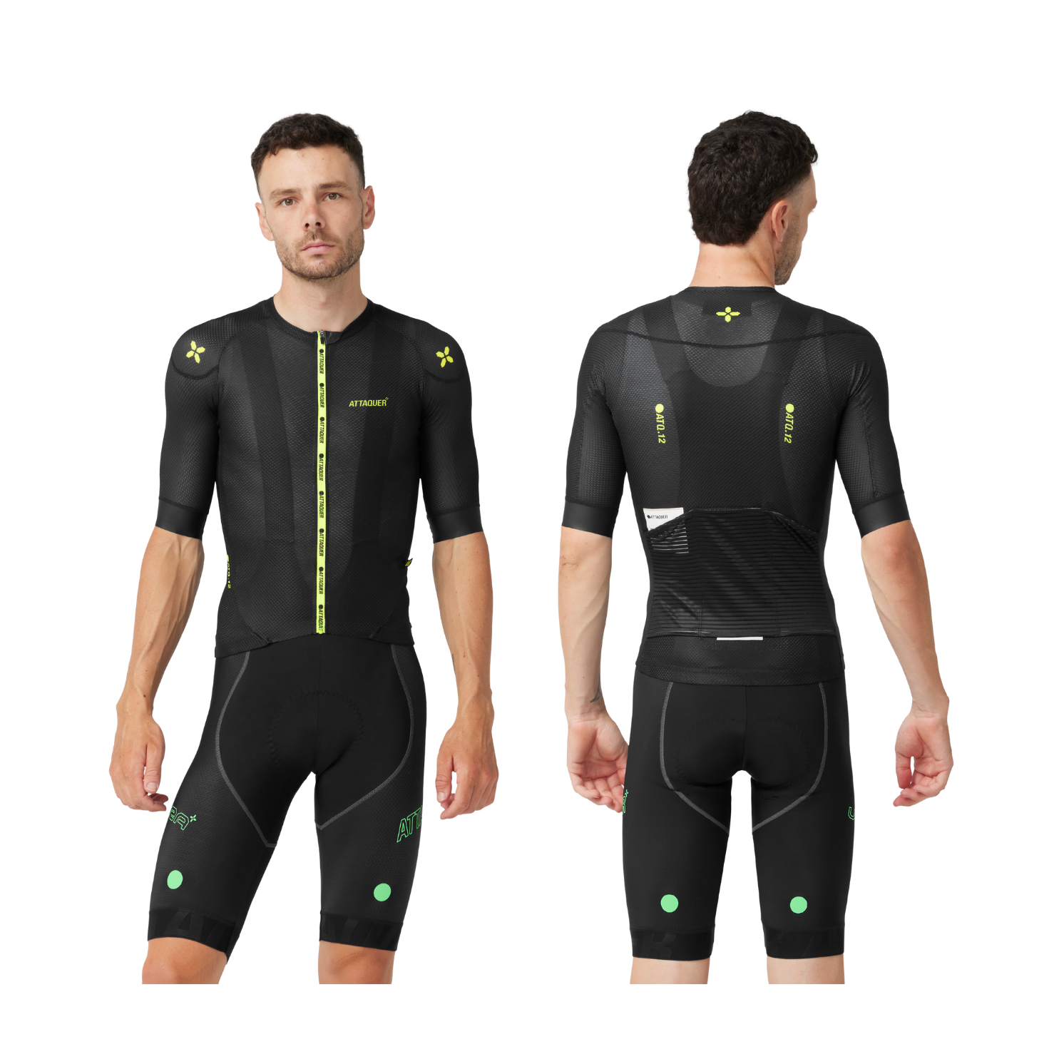 Attaquer ULTRA+ Climbers Jersey - Black/Acid Lime