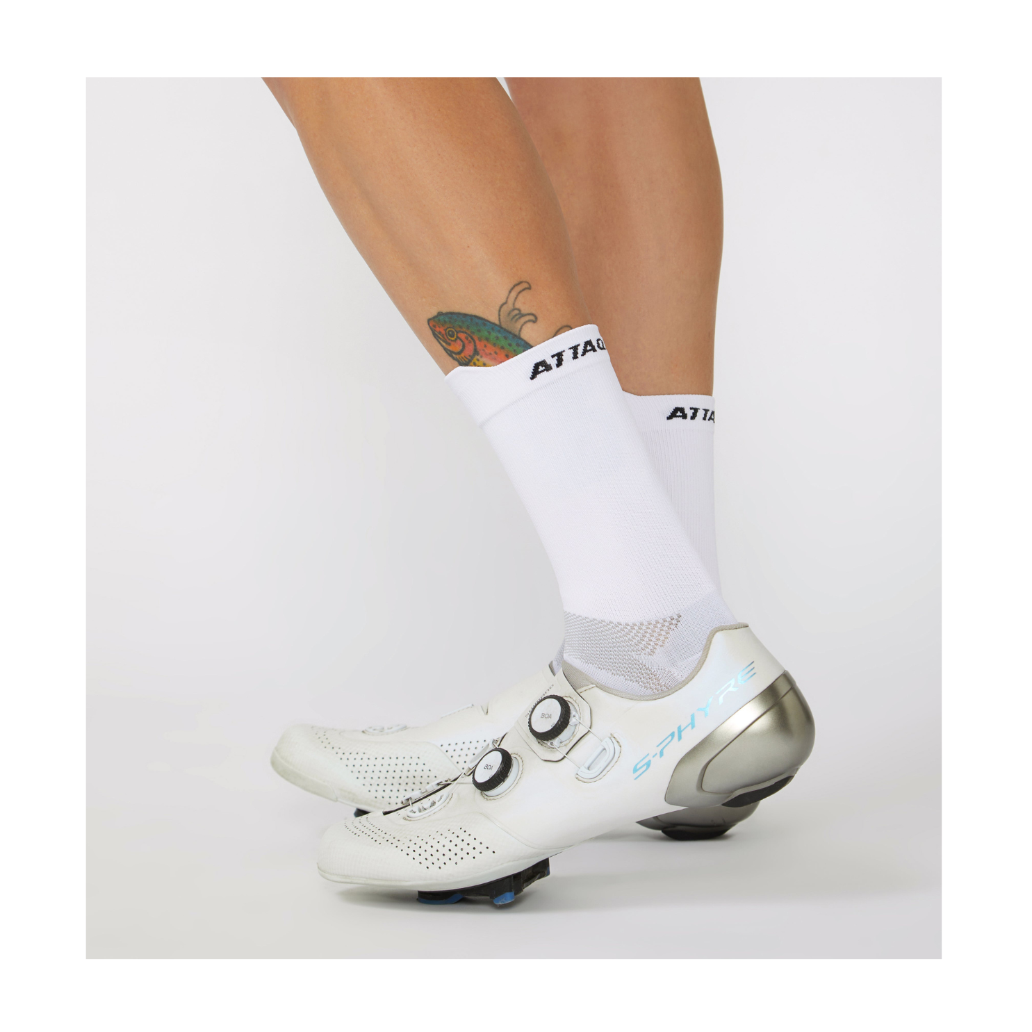 Attaquer ULTRA+ Aero Socks - White