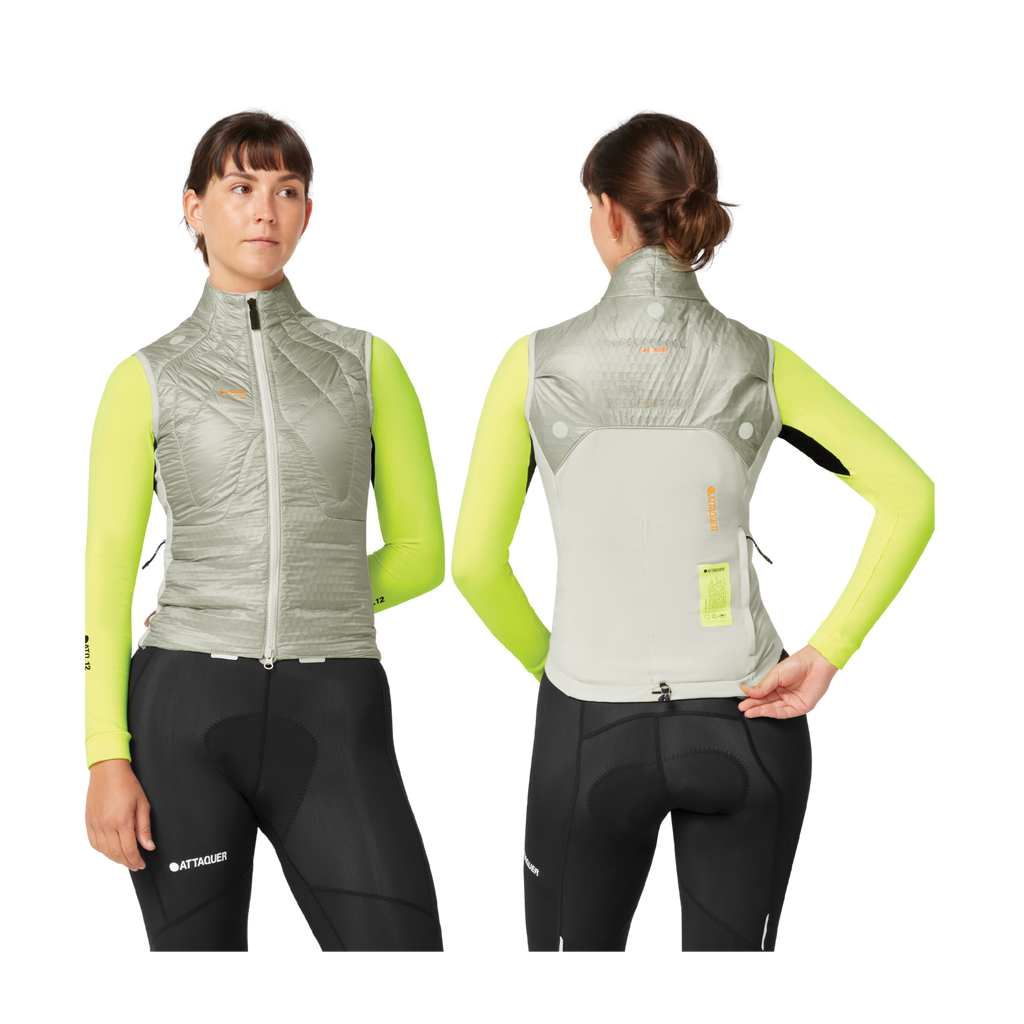 Attaquer Womens All Day Anatomic Insulator Gilet - Eggshell