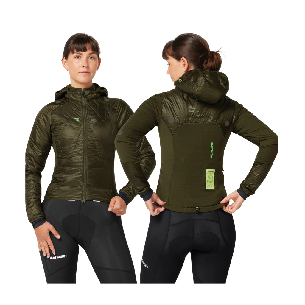 Attaquer Womens All Day Anatomic Insulator Jacket - Pine