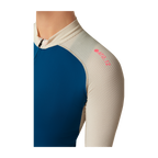 Attaquer Womens All Day Summer Long Sleeve Jersey - Blue/Eggshell
