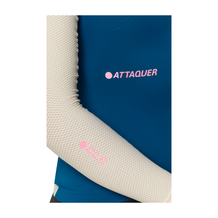 Attaquer Womens All Day Summer Long Sleeve Jersey - Blue/Eggshell