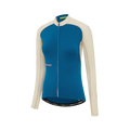 Attaquer Womens All Day Summer Long Sleeve Jersey - Blue/Eggshell