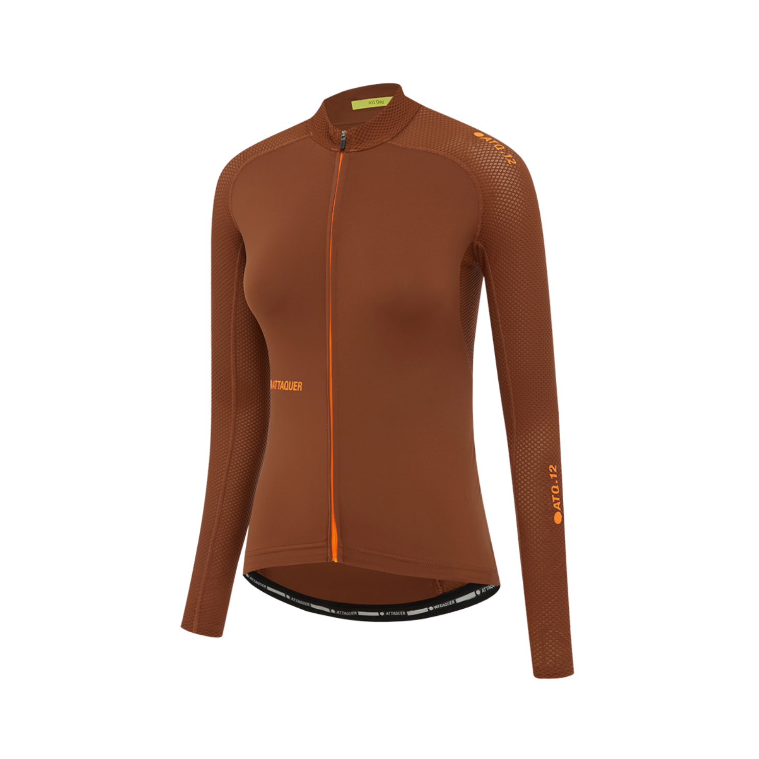 Attaquer Womens All Day Summer Long Sleeve Jersey - Burnt Orange