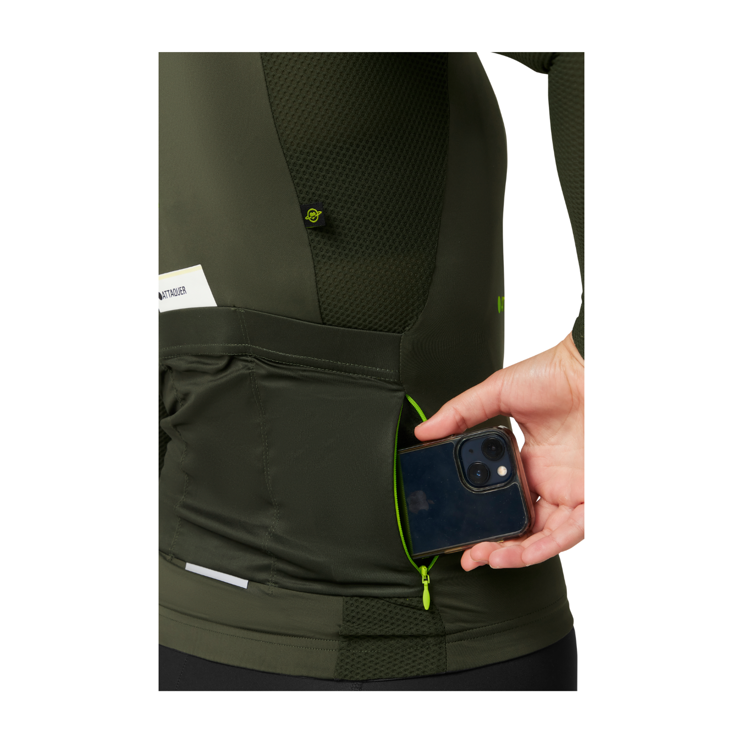 Attaquer Womens All Day Summer Long Sleeve Jersey - Pine