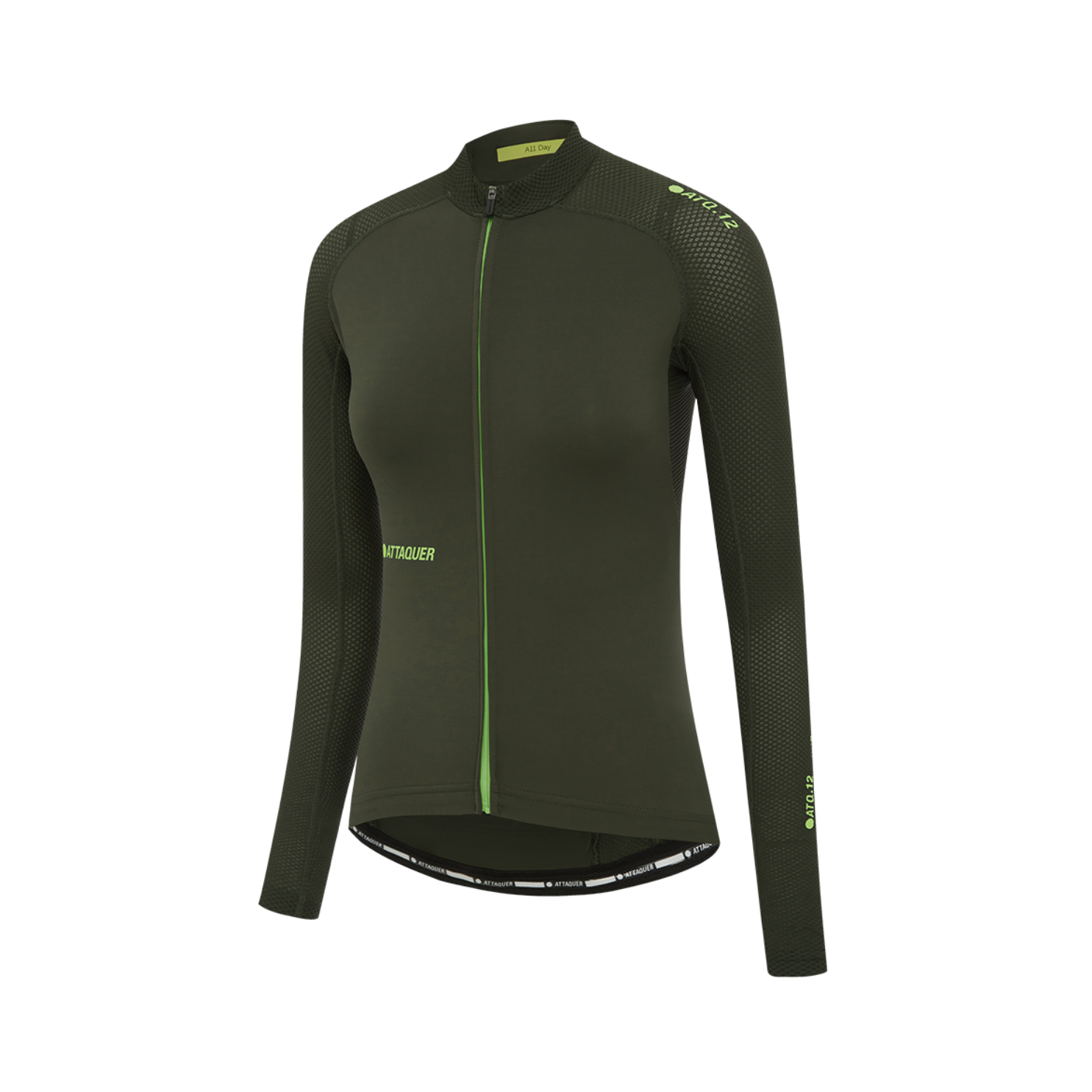 Attaquer Womens All Day Summer Long Sleeve Jersey - Pine