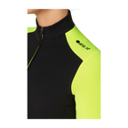 Attaquer Womens All Day Winter Long Sleeved Jersey - Black/Acid Lime