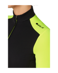 Attaquer Womens All Day Winter Long Sleeved Jersey - Black/Acid Lime