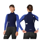 Attaquer Womens All Day Winter Long Sleeved Jersey - Navy/Fluro